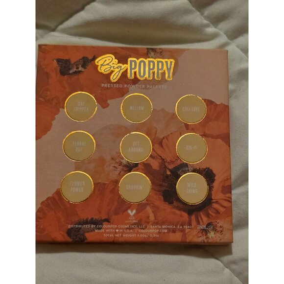 Colourpop Big Poppy Pressed Powder Palette 9 Matte Shades - Picture 4 of 4